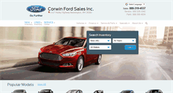 Desktop Screenshot of corwinfordsales.com