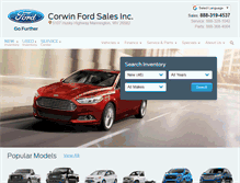 Tablet Screenshot of corwinfordsales.com